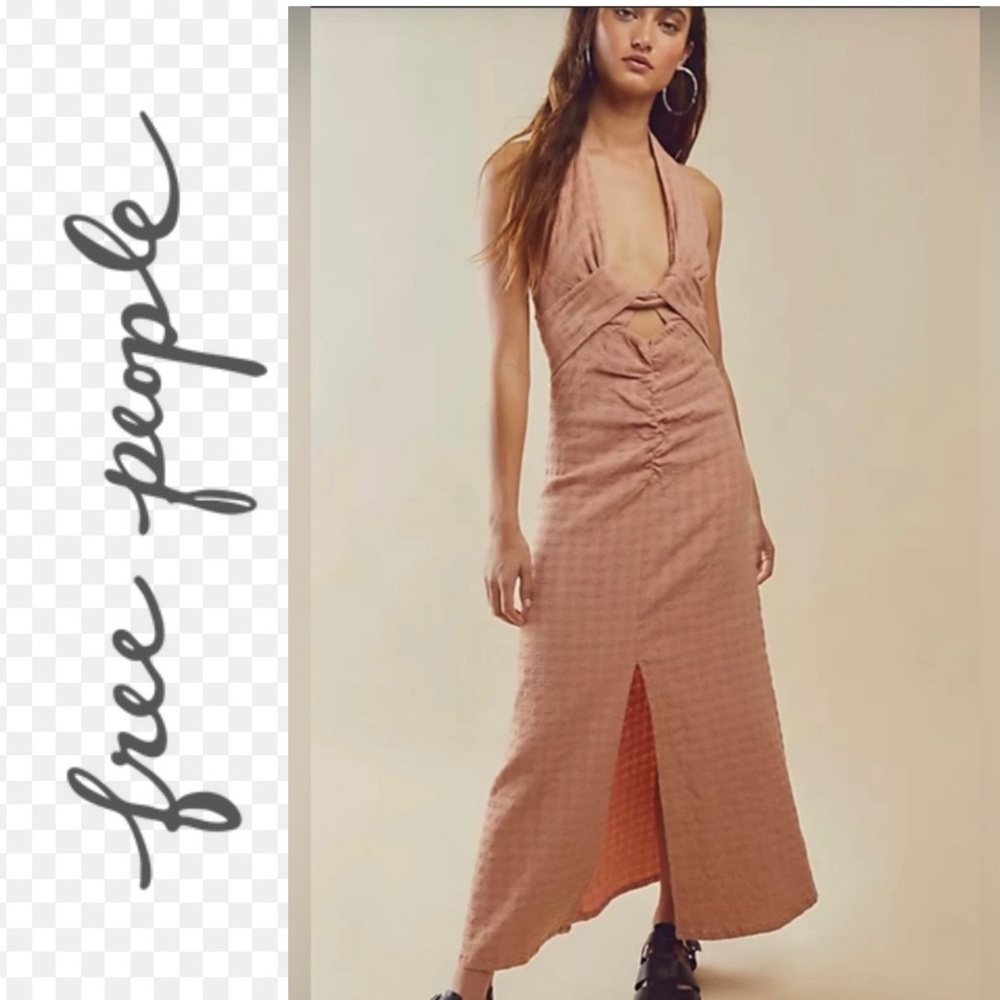 NWOT Free People Nya Halter Maxi Dress. Size M